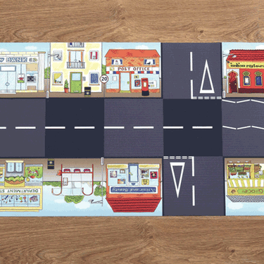 bee-bot/blue-bot busy street mat